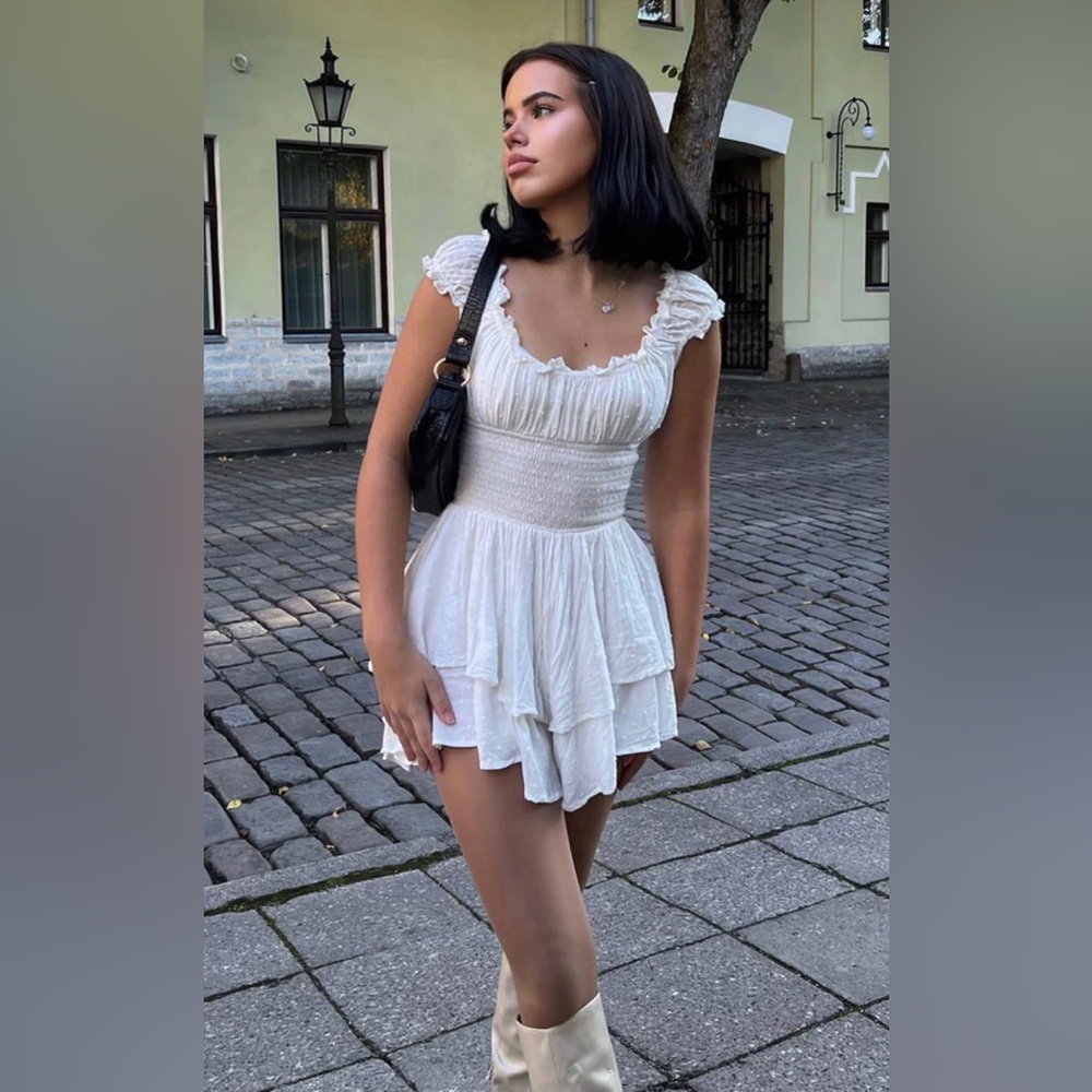 Princess Polly Love Galore Romper White